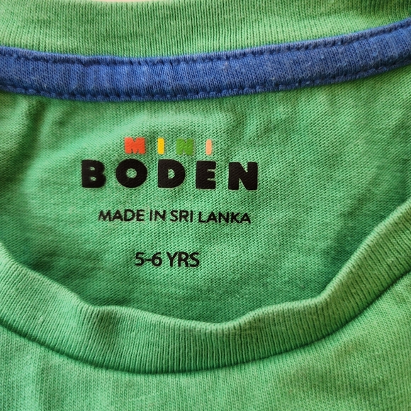 Mini Boden Green Kids Shirt with Seagull Design Size 5/6 - Picture 4 of 6